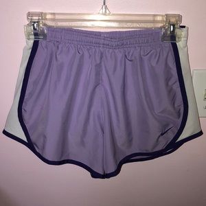 Purple Nike shorts